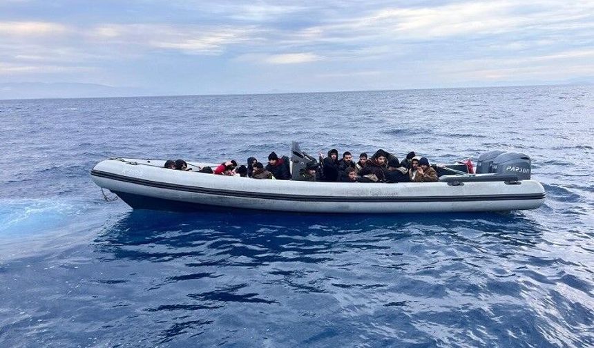 Aydın açıklarında göçmen operasyonu