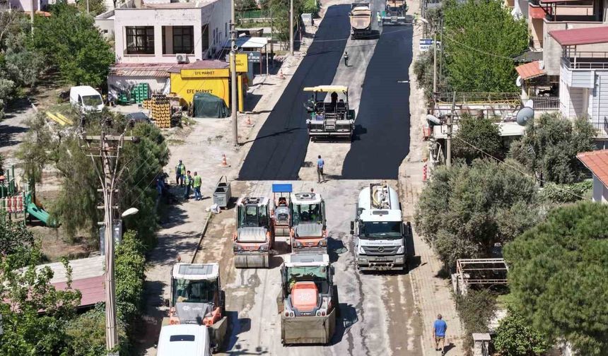 Aydın Büyükşehir Akbük yolunu yeniliyor