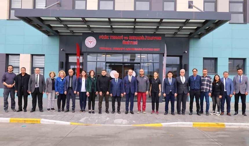 Aydın Şehir Hastanesi'nde fizik tedavi ünitesine yakın inceleme