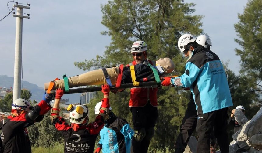 Aydın'da arama kurtarma tatbikatı yapıldı