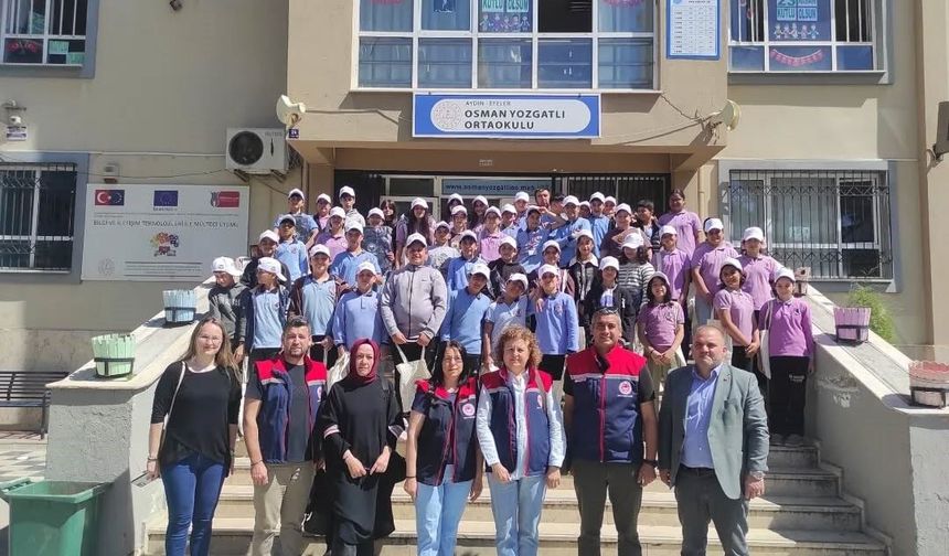 Aydın'da öğrencilere organik tarım anlatıldı