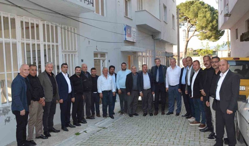 Başkan Künkcü, Karpuzlu ve Çine'de esnaflarla bir araya geldi