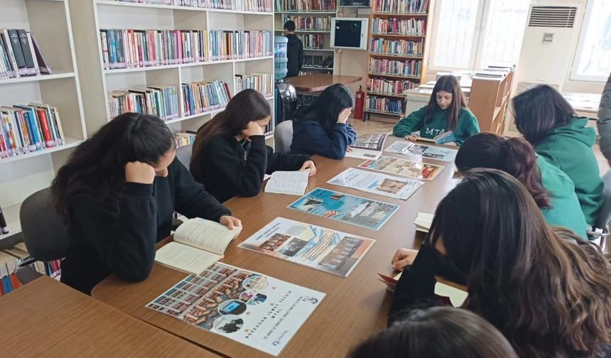 Bozdoğan'da öğrenciler kitapla buluştu