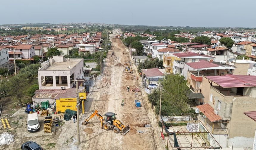 Didim Akbük'te yol yenileme çalışmaları başladı
