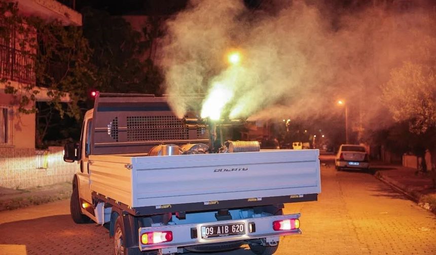 İncirliova'da sivrisinek ve haşereye karşı mesai sürüyor