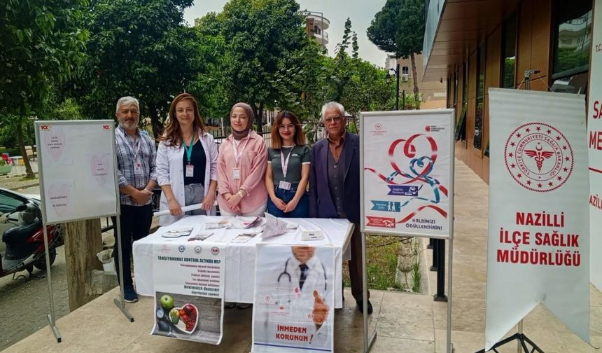 Nazilli'de vatandaşlara kalp sağlığı anlatıldı