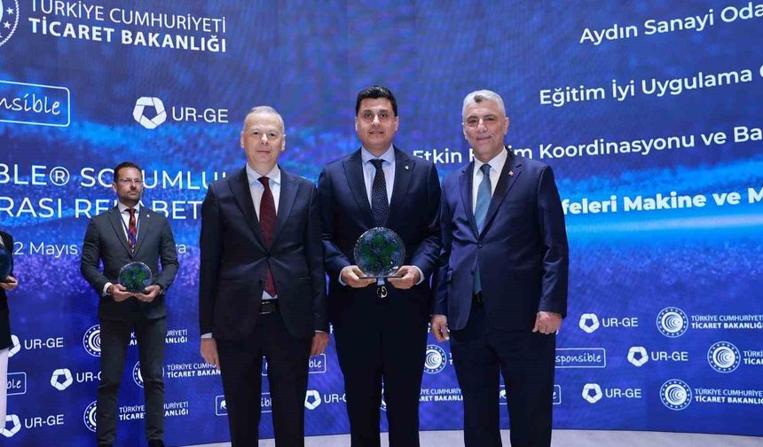 Aydın Sanayi Odası'nda Ticaret Bakanlığı'ndan 'UR-GE İyi Uygulama' ödülü