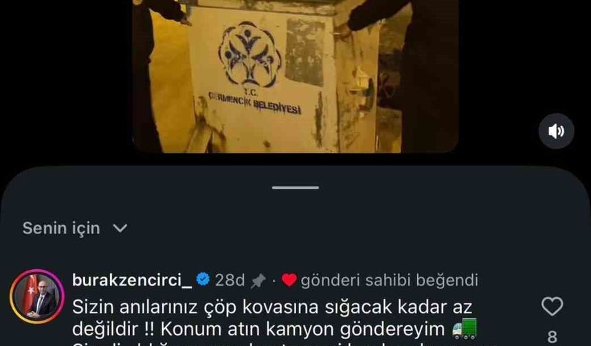 Başkan Zencirci'den konteyner mizahı: 'Konum atın, kamyon göndereyim'