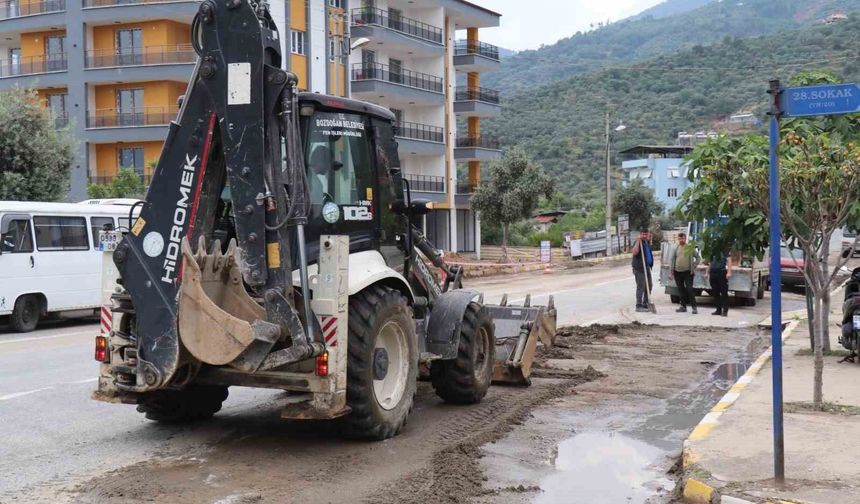 Bozdoğan'da yağışın izleri siliniyor