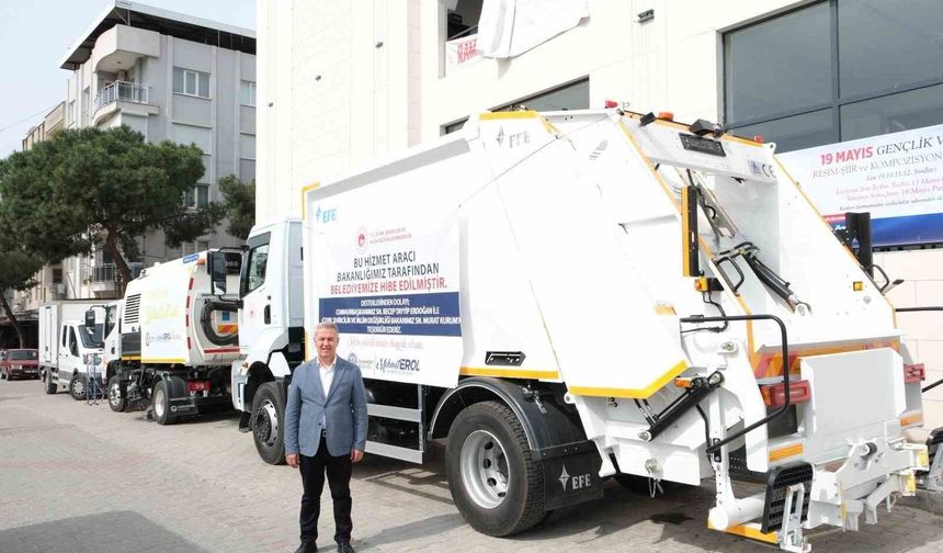 Buharkent Belediyesi'nin temizlik filosu güçlendi