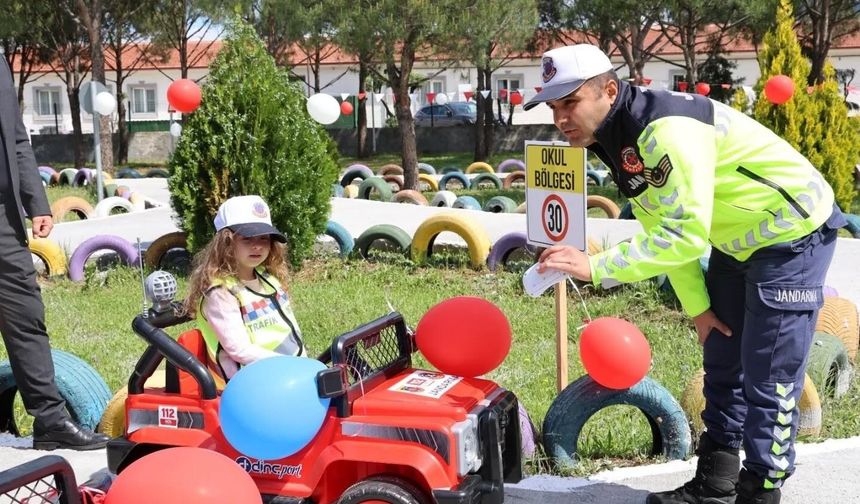 Çine'de miniklere trafik bilinci aşılandı