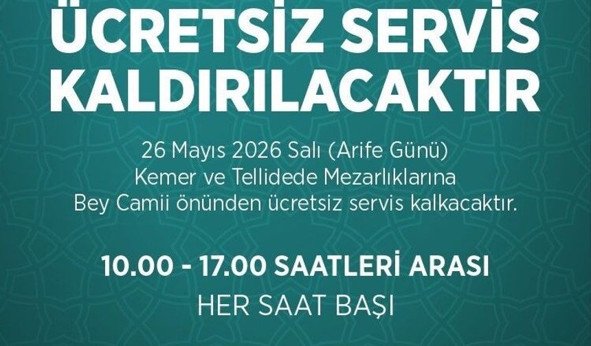 Efeler Belediyesi'nden ücretsiz ulaşım desteği