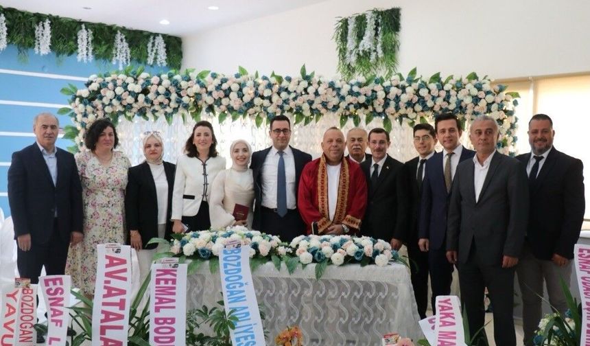 Geçen hafta evlenen Kaymakam Polat, bu sefer hakim çiftin şahidi oldu