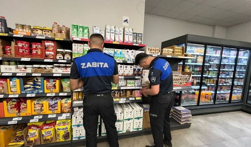 Germencik'te bayram öncesi marketlere sıkı denetim