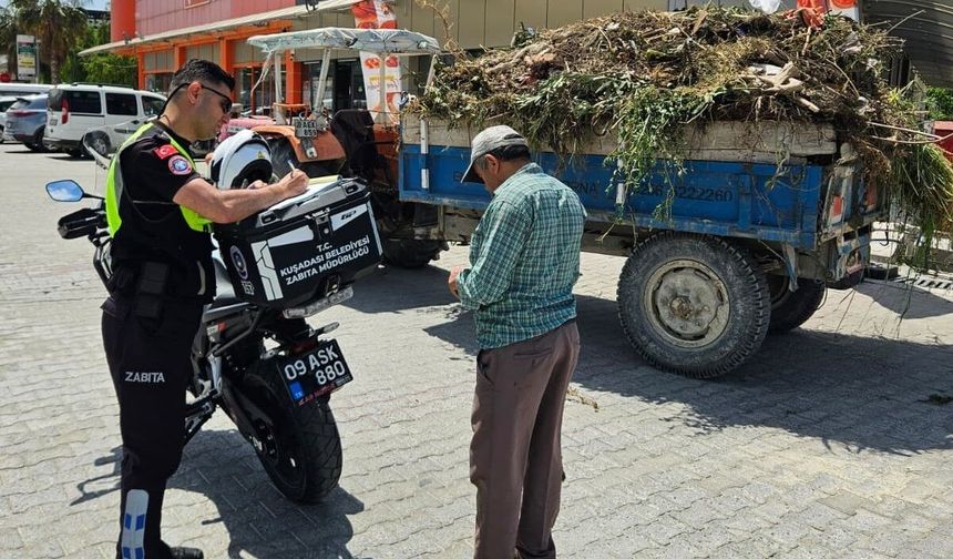 Hafriyat taşırken yolu kirletti, cezadan kaçamadı