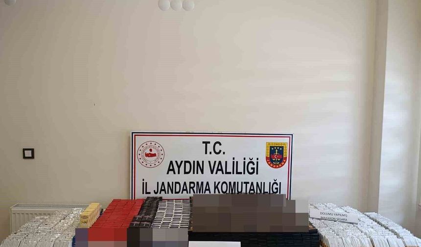 Koçarlı'da kaçak sigara operasyonu
