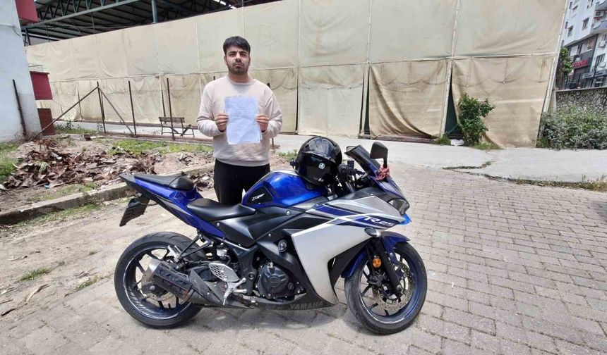Motosikletini 5 dakika emanet etti, 200 bin TL ceza yedi