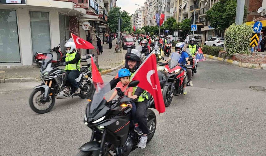 Nazilli'de iki tekerli kutlama
