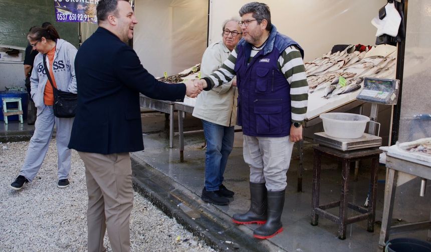 BAŞKAN VEKİLİ TAHSİN DEMİRTAŞ’TAN BALIKÇI ESNAFINA ZİYARET