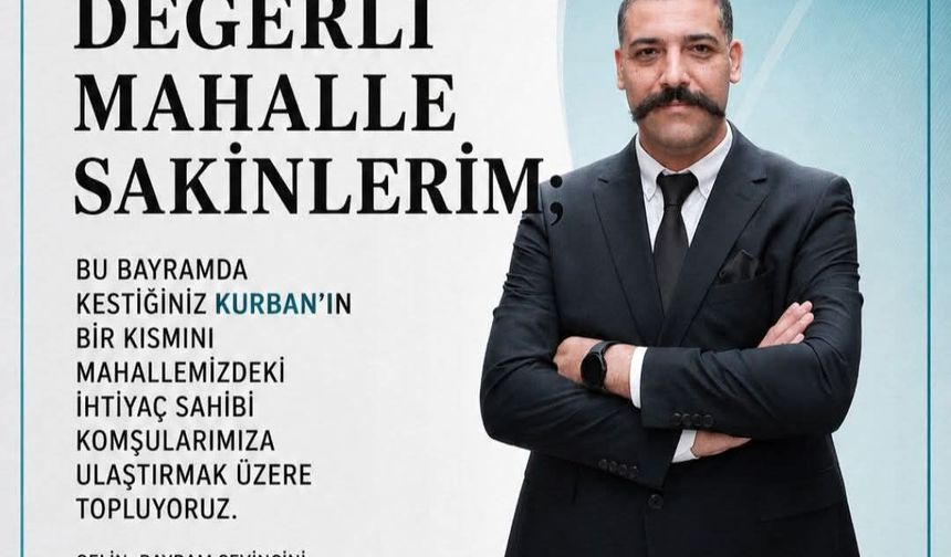 Güzelhisar Mahallesi'nde Kurban Seferberliği: "İyiliğin Kurban Olsun"