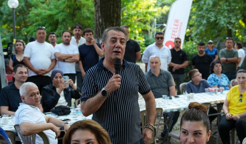 BAŞKAN ANIL YETİŞKİN MESAİ ARKADAŞLARIYLA PİKNKTE BULUŞTU