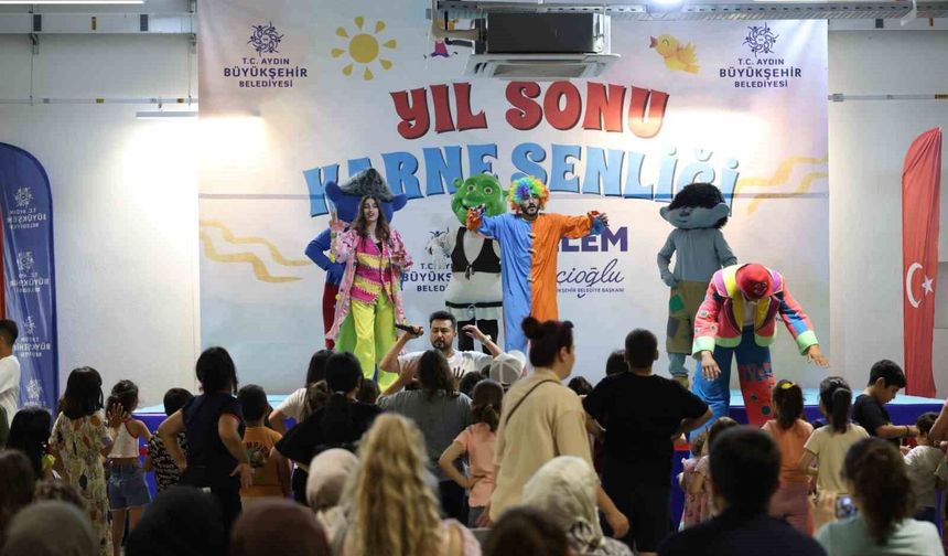 Aydın'da yıl sonu karne şenliği başladı