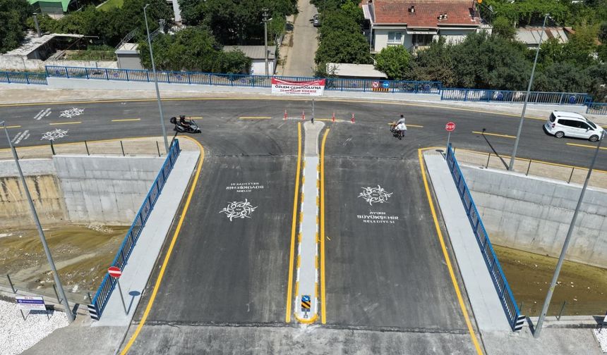 Doğu Aydın Bulvarı ve Tabakhane Deresi Köprüsü Projesi'nde çalışmalar tamamlandı