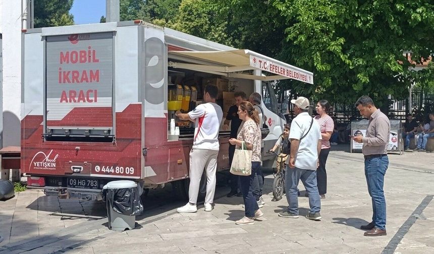 EFELER BELEDİYESİ’NDEN ÖĞRENCİLERE VE VELİLERE SERİNLETEN DESTEK