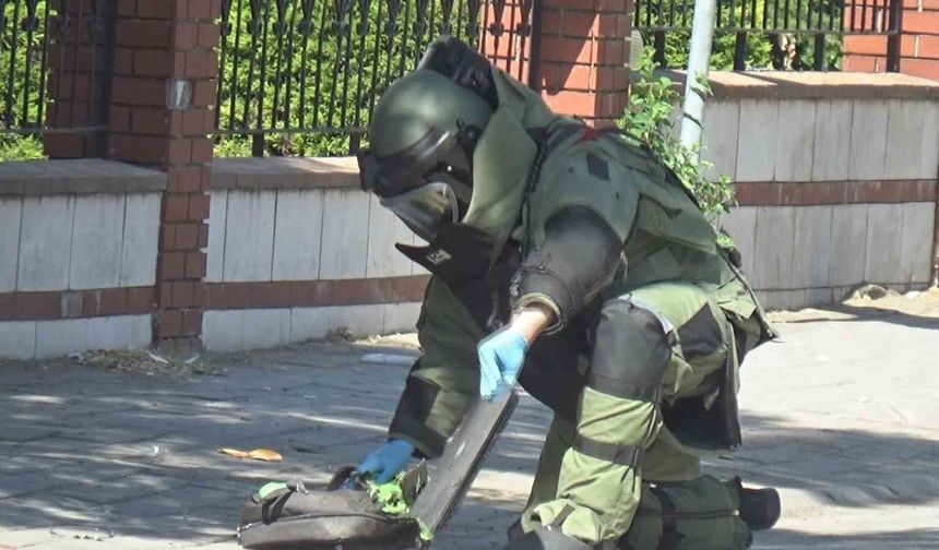Fünye ile patlatılan şüpheli çantadan, bilgisayar çıktı