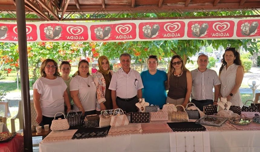 Halk Eğitimi kursiyerlerinden yıl sonu sergisi