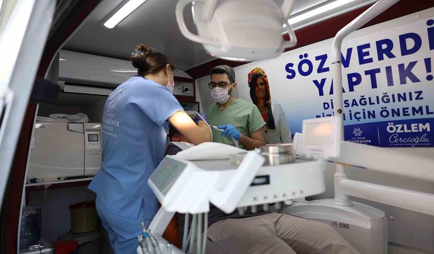 Mobil Ağız ve Diş Sağlığı Klinikleri Çine'de vatandaşlarla buluştu