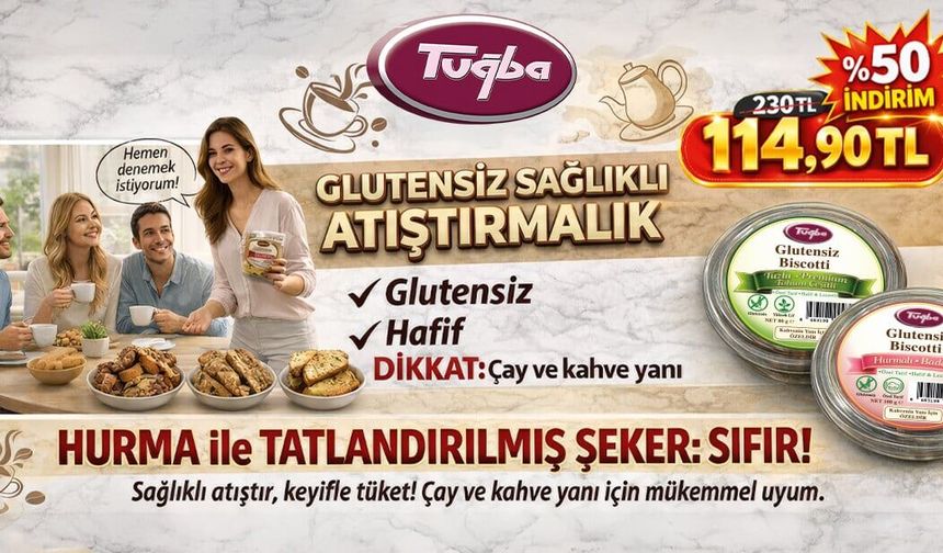 Tuğba’dan Glutensiz ve Şekersiz Atıştırmalık Kampanyası