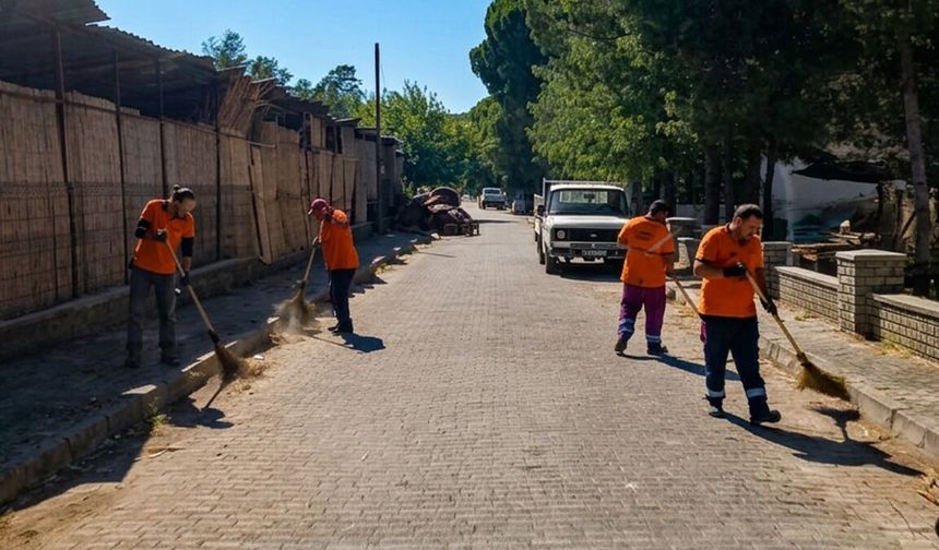EFELER'DE TEMİZLİK SEFERBERLİĞİ"MAHALLELER KÖŞE BUCAK TEMİZLENİYOR"