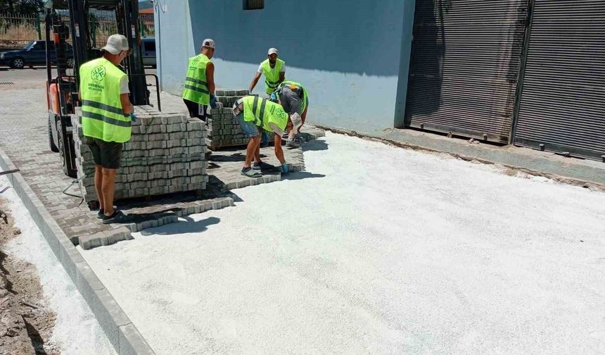 Germencik'te üstyapı çalışmaları başladı