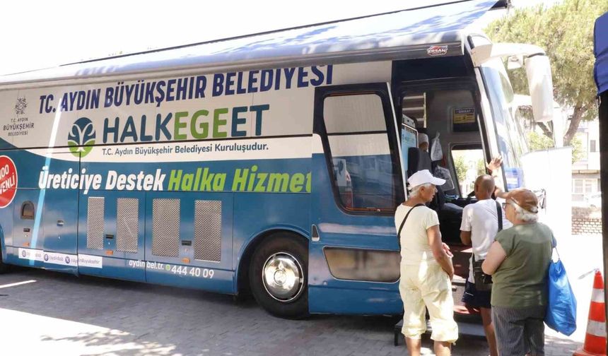 Mobil Halk Ege Et bu kez Güzelçamlı'da vatandaşlarla buluştu
