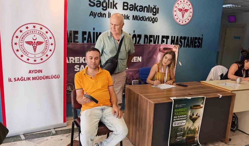 Söke'de vatandaşların hareket yaşı ölçüldü