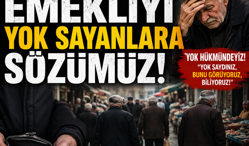 EMEKLİYİ YOK SAYANLARA SÖZÜMÜZ