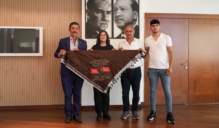 BAŞKAN ÇERÇİOĞLU’NA ÇİNE AKÇAOVA VE ALTINABAT MAHALLESİ MUHTARLARINDAN ZİYARET
