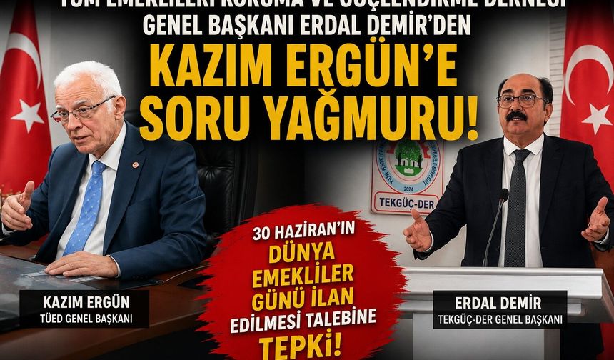 TEKGÜÇ-DER Genel Başkanı Erdal Demir'den TÜED Yönetimine Açık Çağrı