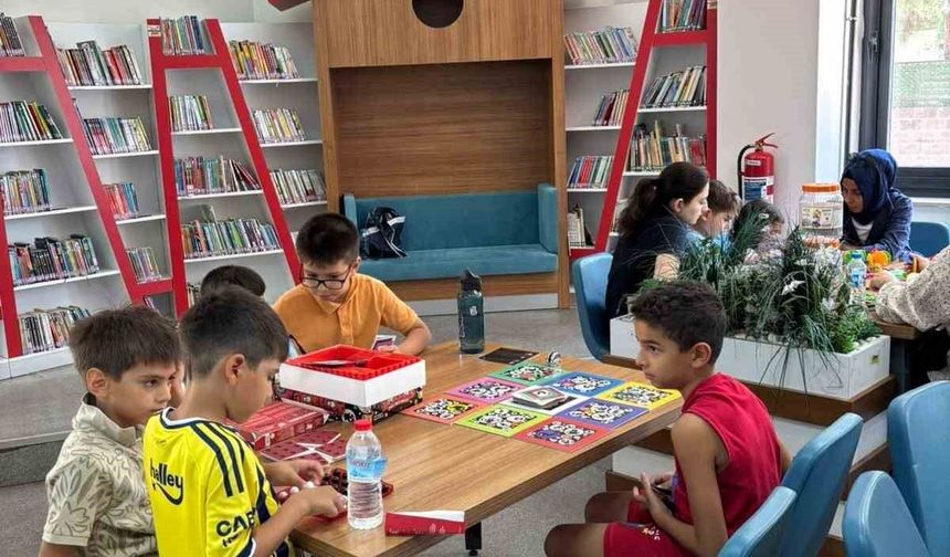 Aydın'da çocuklar zeka oyunlarıyla hem düşündü hem eğlendi