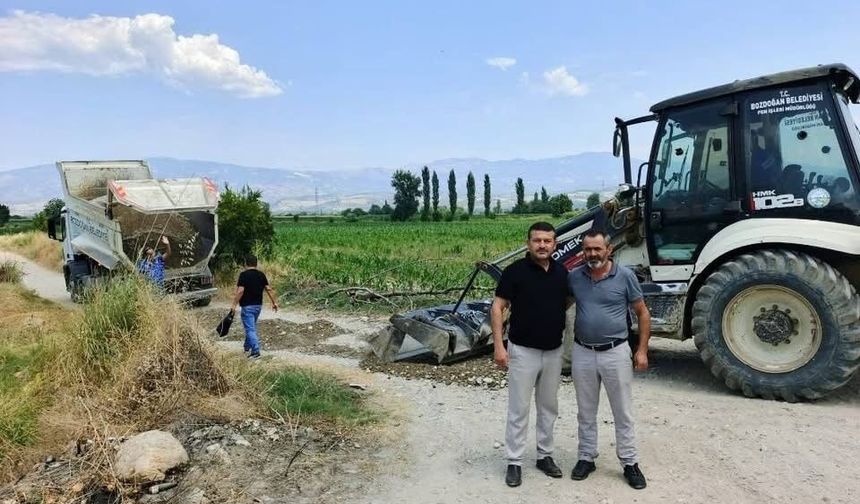 Bozdoğan'da çalışmalar sahada takip ediliyor
