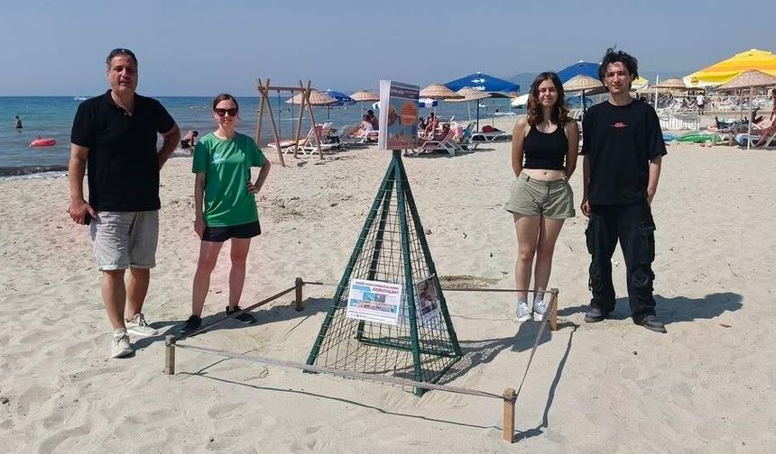 Caretta caretta'nın yuvası suyla doldu, 68 yumurta tek tek taşındı