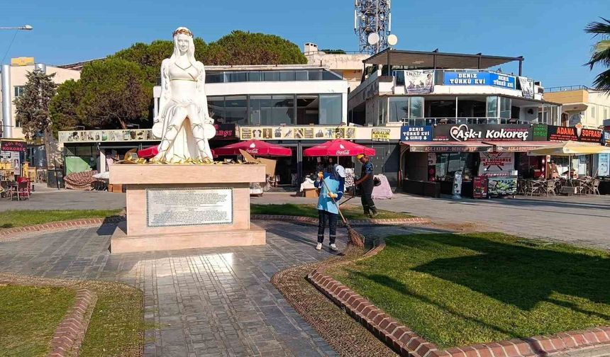 Didim Belediyesi yeşil alanlarda bakım ve düzenleme çalışmalarını sürdürüyor