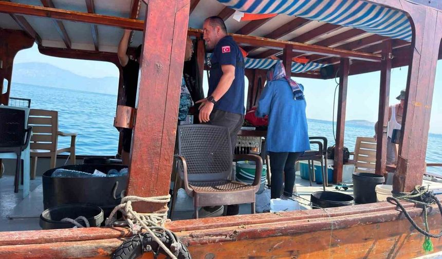 Didim'de denizde su ürünleri denetimi yapıldı