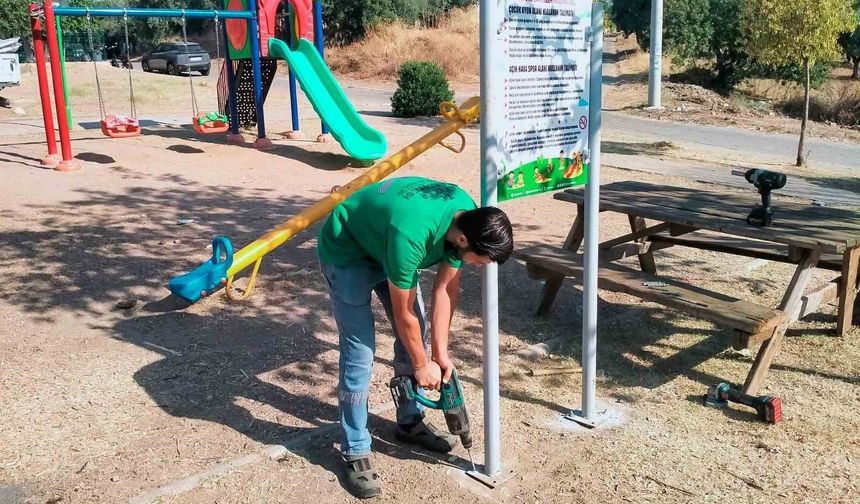 Efeler Belediyesi'nden çocuk parklarında güvenlik mesaisi