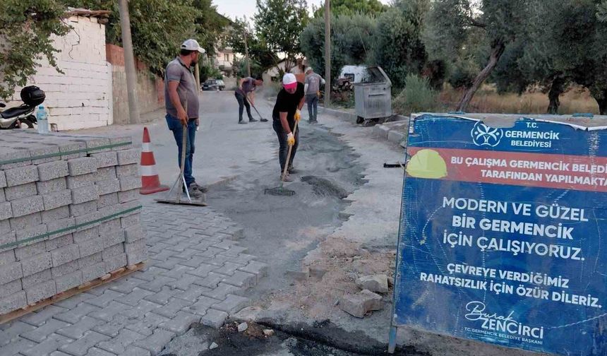 Germencik'te yol bakım ve onarım çalışmaları sürüyor