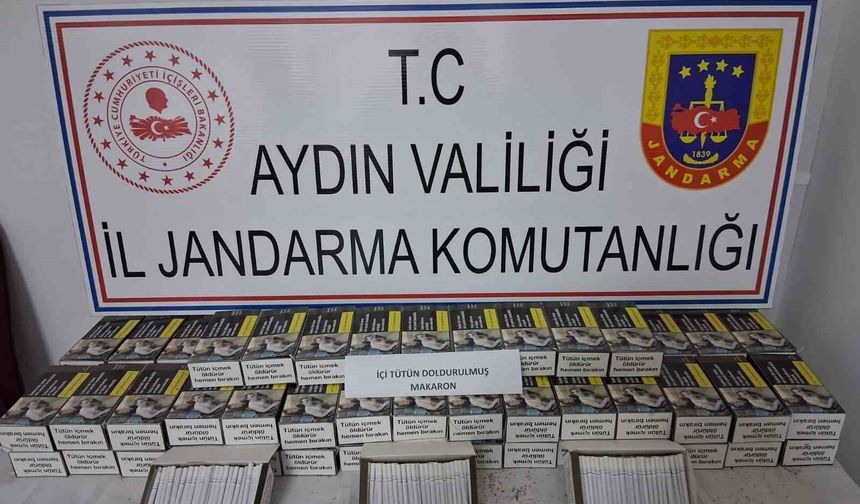 Tünelde kaçak makaron ele geçirildi
