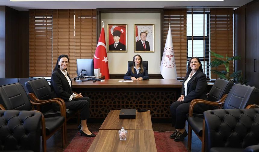SEDA SARIBAŞ’TAN AYDIN ŞEHİR HASTANESİ BAŞHEKİMİNE HAYIRLI OLSUN ZİYARETİ