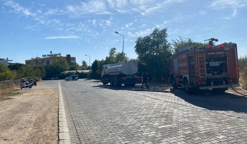 Aydın'da okul yanında başlayan panikletti