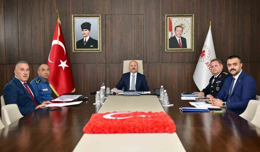 Aydın'da üniversite ve yurtlarda güvenlik konusu görüşüldü